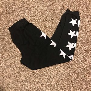 Fantastic Fawn sweatpants with stars on the sides